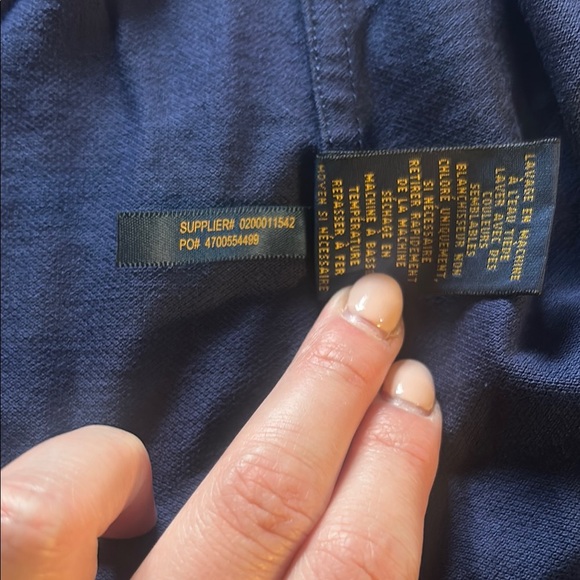 Ralph Lauren Knit Oxford button down XL Navy - Picture 6 of 8